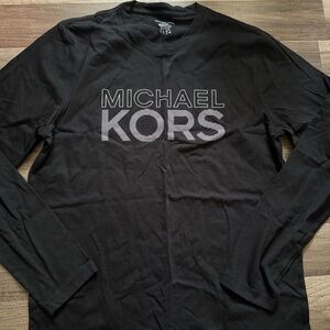 Michael Kors Black Long Sleeve Tee